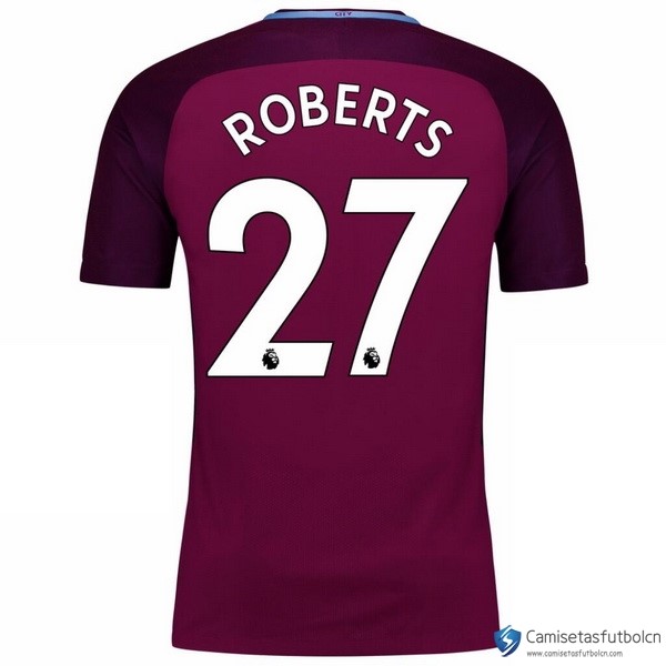 Camiseta Manchester City Segunda equipo Roberts 2017-18